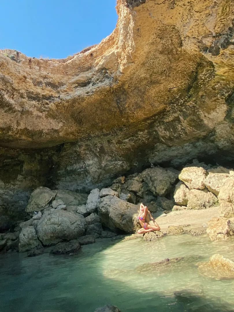 Yoga in Cave